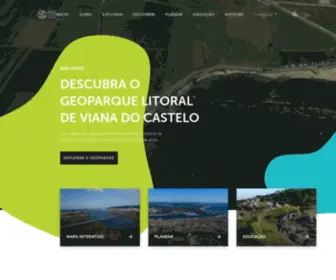 Geoparquelitoralviana.pt(Geoparque Litoral de Viana do Castelo Início) Screenshot