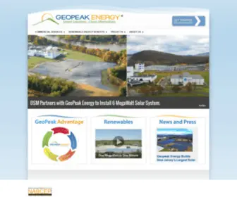 Geopeakenergy.com(Commercial Solar Energy Solutions) Screenshot