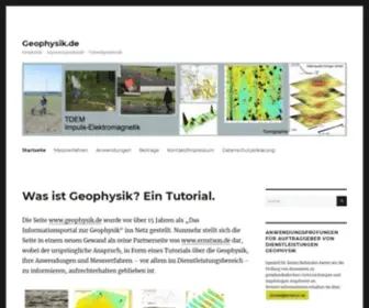 Geophysik.de(Was ist Geophysik) Screenshot