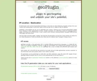 Geoplugin.com(IP Geolocation) Screenshot