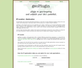 Geoplugin.net(GeoPlugin to geolocate your visitors) Screenshot