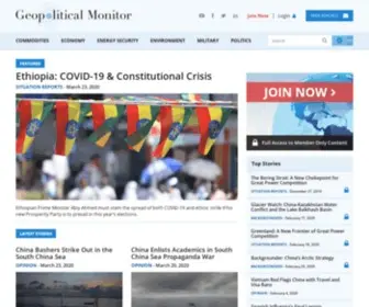 Geopoliticalmonitor.com(Geopolitical News Analysis and Forecasting) Screenshot