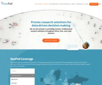 Geopoll.com(Research Services and Mobile Surveys in Emerging Markets) Screenshot