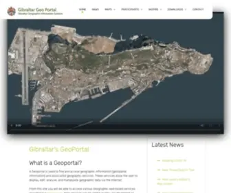Geoportal.gov.gi(Gibraltar's GeoPortal) Screenshot