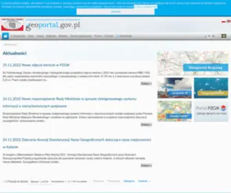 Geoportal.gov.pl(Geoportal Infrastruktury Informacji Przestrzennej) Screenshot