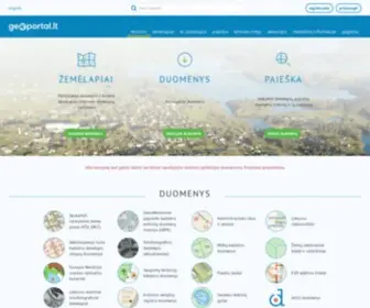 Geoportal.lt(Lietuvos erdvinės informacijos portalas) Screenshot