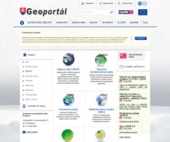 Geoportal.sk(Geoportál) Screenshot
