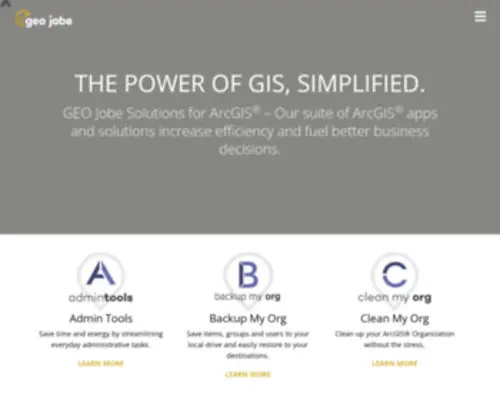 Geopowered.com(GEO-Jobe GIS Consulting) Screenshot