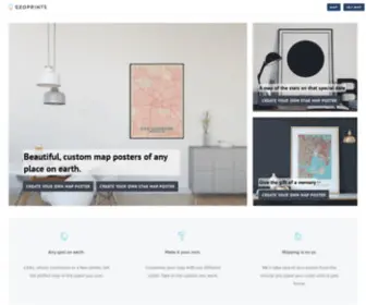 Geoprints.co(Create your map) Screenshot