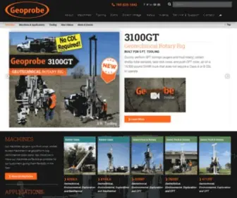 Geoprobe.com(Geoprobe Systems® Tooling and Drilling Rig Manufacturer) Screenshot