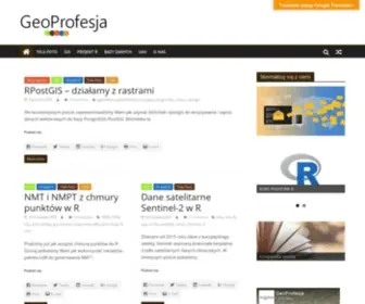 Geoprofesja.pl(Gis, teledetekcja) Screenshot