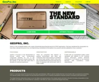 Geoproinc.com(GeoPro Inc) Screenshot