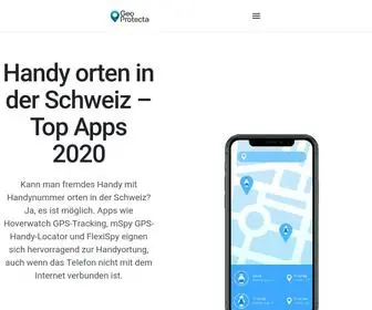 Geoprotecta.ch(Handy orten in der Schweiz) Screenshot