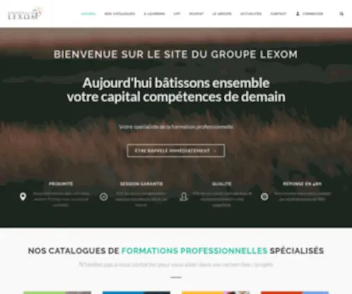 Geoptim.com(Bienvenue sur le site du Groupe Lexom) Screenshot