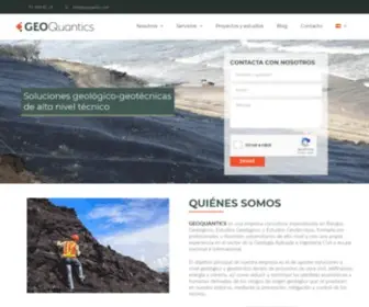 Geoquantics.com(Empresa de consultoría en Geología y Geotecnia) Screenshot