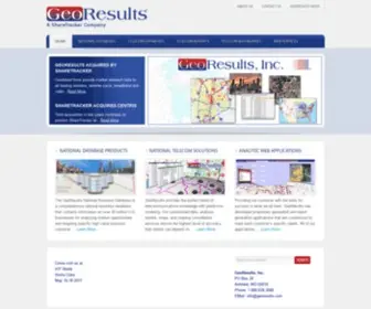 Georesults.com(Telecom Market Data and Insights) Screenshot