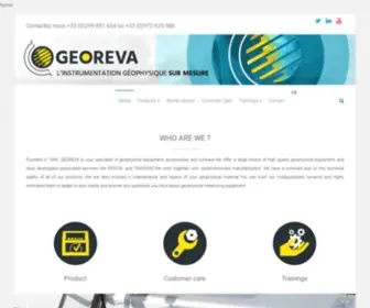 Georeva.eu(Spécialiste matériels et logiciciels géophysiques) Screenshot