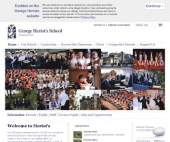 George-Heriots.com(George Heriot's School) Screenshot