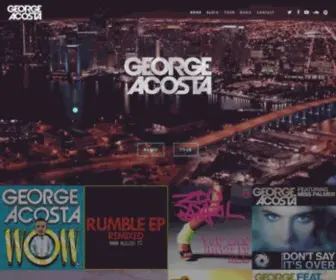 Georgeacosta.com(Electronic Music Producer & Performer) Screenshot