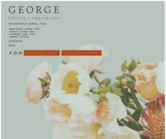 Georgecoffeeandprovisions.com(GEORGE) Screenshot