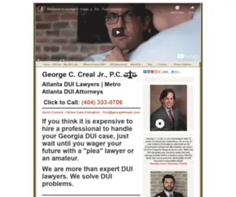 Georgecreal.com(Atlanta DUI Lawyer) Screenshot