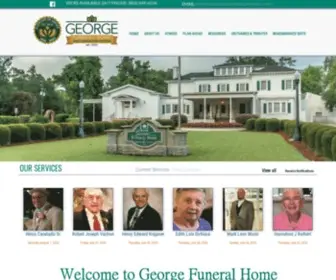 Georgefuneralhomes.com(Every family's goodbye) Screenshot