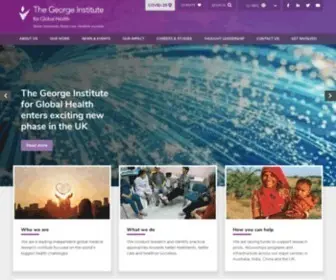 Georgeinstitute.org(The George Institute for global health) Screenshot