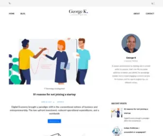 Georgekwrites.com(George K) Screenshot