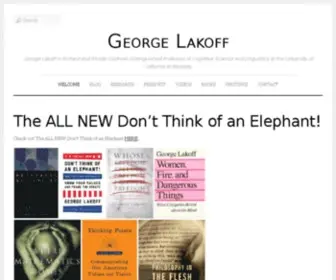 Georgelakoff.com(George Lakoff) Screenshot