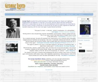 Georgelloyd.com(Home page for the English composer George Lloyd (1913) Screenshot