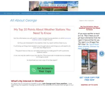 Georgelovesweather.com(All About George) Screenshot