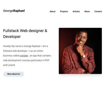 Georgeraphael.com(George Raphael) Screenshot