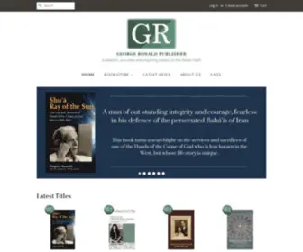 Georgeronald.com(George Ronald Publisher) Screenshot