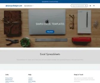 Georgesbudget.com(Personal finance software to help manage your money with simple Excel templates) Screenshot