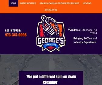 Georgesdrains.com(Drain Cleaning Specialist) Screenshot