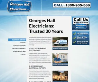 Georgeshallelectricians.com.au(GEORGES HALL ELECTRICIANS) Screenshot