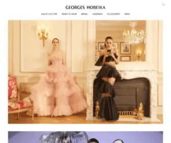 Georgeshobeika.com(Haute Couture Fashion House) Screenshot