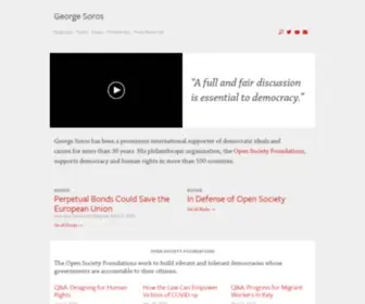 Georgesoros.com(George Soros) Screenshot