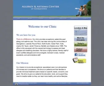 Georgetownallergy.com(Allergy &amp; Asthma Center of Georgetown) Screenshot