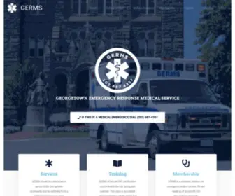 Georgetownems.org(Georgetown Emergency Response Medical Service) Screenshot