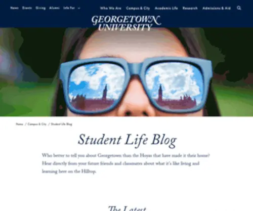 Georgetownfaces.com(Georgetown University) Screenshot