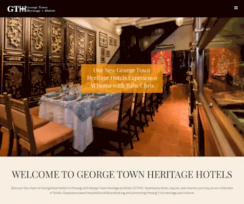 Georgetownheritage.com(Georgetown Heritage Hotels) Screenshot