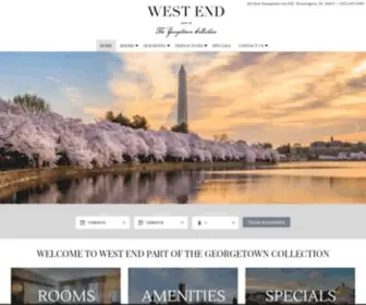 Georgetowninnwestend.com(Hotels in Washington DC) Screenshot