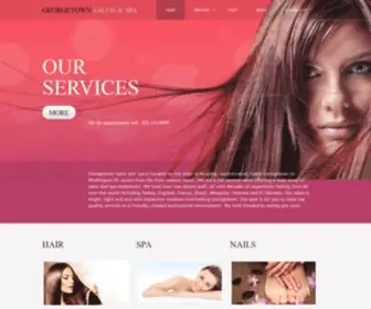 Georgetownsalonspa.com(Georgetown Salon & Spa) Screenshot