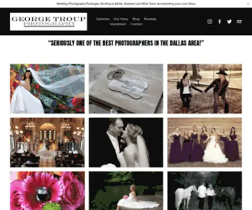 Georgetroupphotography.com(Dallas Wedding Photographers) Screenshot