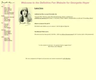 Georgette-Heyer.com(Georgette Heyer) Screenshot