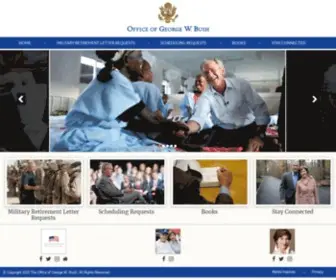 Georgewbush.com(The Office of George W. Bush) Screenshot