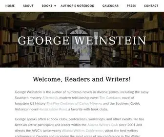 Georgeweinstein.com(Welcome, Readers and Writers) Screenshot