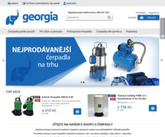 Georgia.cz(Váš specialista na čerpadla) Screenshot