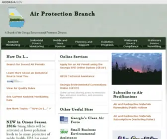 Georgiaair.org(Environmental Protection Division) Screenshot